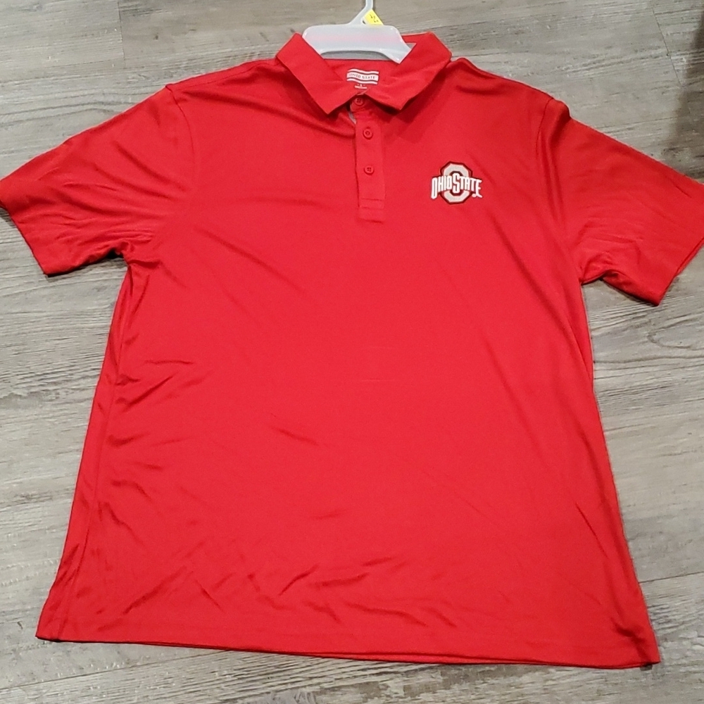 Ohio State Offical College Licensed Product True Red Polo
